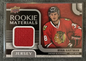2015-16 UPPER DECK HOCKEY ROOKIE MATERIALS #RM-RH RYAN HARTMAN