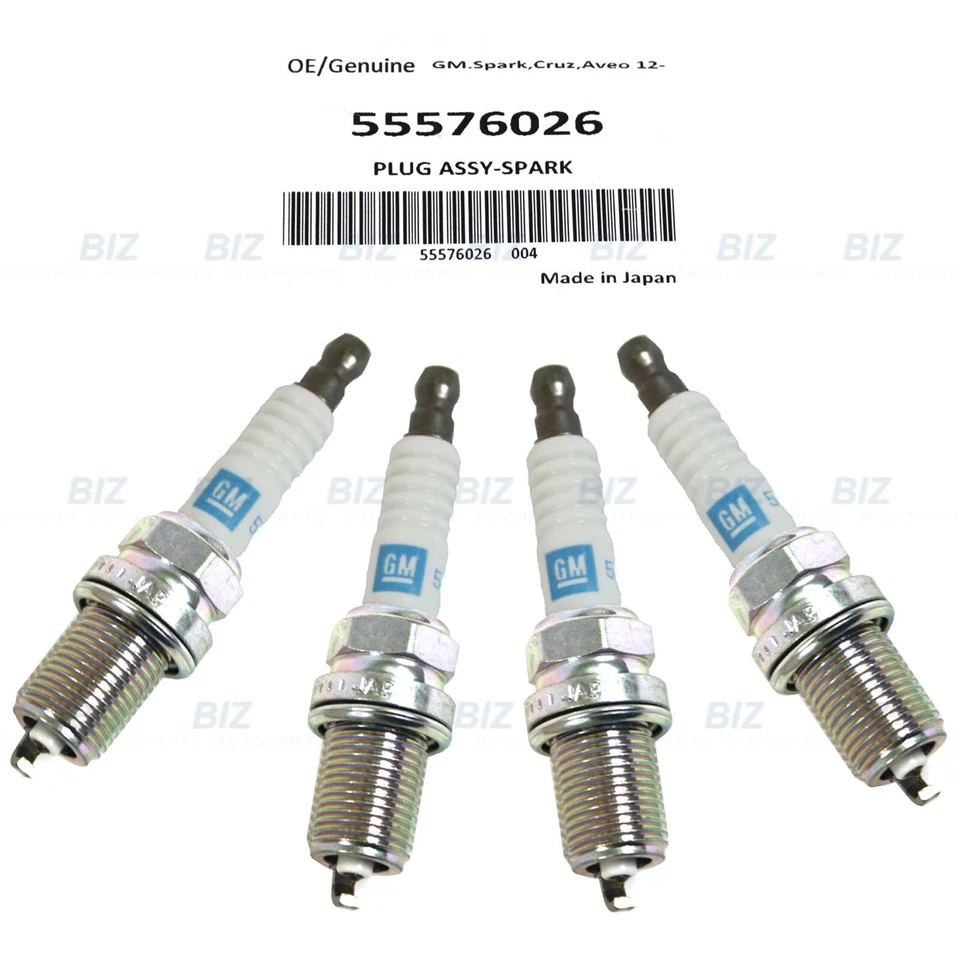 GENUINE 4x Spark Plugs for Buick Encore Chevy Cruze Sonic Trax 1.4 55576026 - Image 2 of 4