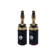 LOGICO 15 Pairs Banana Plugs Gold Plated Speaker Wire Audio Connectors