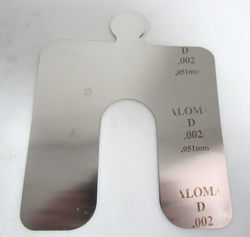 ALOMA MOTOR SHIMS SIZE D, 0.002" THK, 5"LG, 5" WD, 0.51mm, 20 PCS BOX - Picture 4 of 6