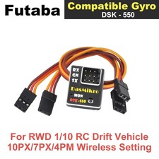 GYD550 RWD 1/10 RC Drift giroscopio auto compatibile con FUTABA 10PX/7PX/7PXR/4PM FAI DA TE