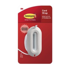 Cord Wrap 2 Units 4 Medium Strips White Organizer