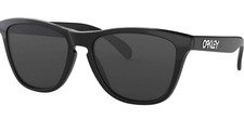 Oakley Frogskins Polished Black/Grey 55 mm Men's Sunglasses OO9013 24-306