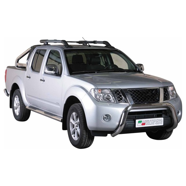 FrontbüGel FrontschutzbüGel FüR Nissan Navara 2005-2010 ø76Mm Stahl Silber-image