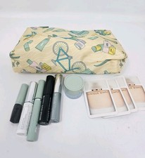 Clinique Green And White Graphic Retro Cosmetic Bag VINTAGE 1990s Lot Mascara