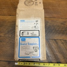 Vintage Sears Craftsman Router Template Set 9-25182 Woodworking Signs USA Made