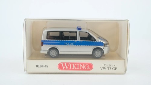 Wiking H0 010448 VW T5 GP Multivan policía plata azul | Condition: Gebraucht
