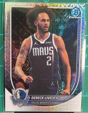 Bowman Chrome Veterans Dereck Lively II Dallas Mavericks Insert Card #S