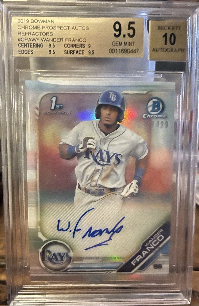 Topps BOWMAN CHROME ワンダーフランコ　BGS9.5 Bowman Wander Franco Baseball Trading Cards for sale | eBay