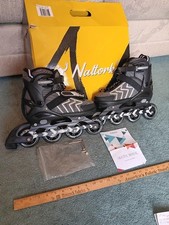 Near Mint Nattork Classic Inline Skates - Black size 3 - 6 Kids