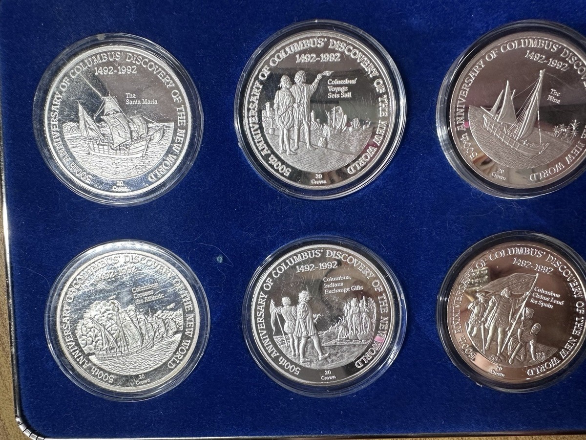 COFANETTO SERIE 10 MONETE 500º ANNIVERSARIO CRISTOFORO COLOMBO