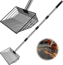 Grande Scooter per Pollaio, Rastrello per Pollaio in Ferro da Stiro, Acciaio Inox