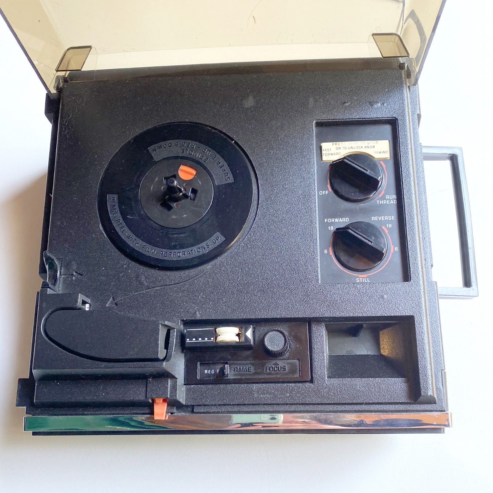 Vintage Kodak Moviedeck 455 Projector - Classic Woodgrain