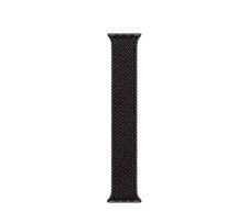 New Genuine Apple 45mm Braided Solo Loop Watch Band Fits 46mm 49mm Black Size 3
