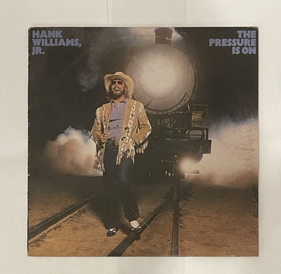 #ad #ad Hank Williams Jr. The Pressure Is On Elektra 1981 VG VG LP Vinyl SE 535 $19.99