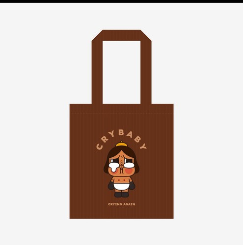 Authentic Pop Mart Crybaby Crying Again Corduroy Tote Bag - U.S. Seller