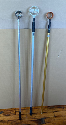 Lot 3 Golf Ball Retrievers Telescopic Extendable Gotcha 9' ft Size Reach Pole