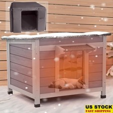 Weather Resistant Insulated Cat Shelter Outdoor Indoor Cat House Warm Comfort US