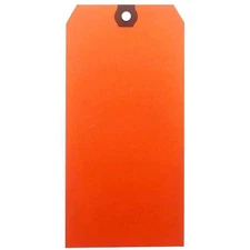 Shipping Tag, Colored, Orange, Pk1000, 61Ku45