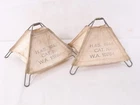 2 x British Military WW2 Canvas Land Mine Marker. 1944