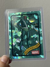 2025 Marvel Topps Chrome Sapphire Quicksilver Aqua Refractor /75 #121