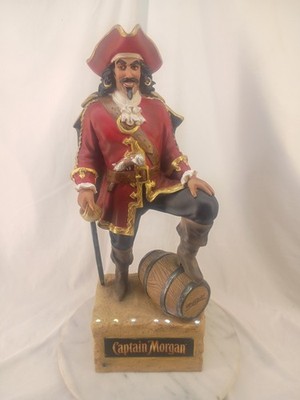 Captain Morgan 18'' Resin Light-Up Statue - Rare Bar Man Cave Decor WORKS 