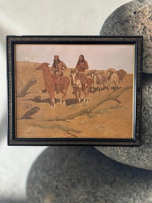 Gemälde, Ölgemälde, 66 x 54 cm, by J.Rogers, The Discovery, Frederic Remington