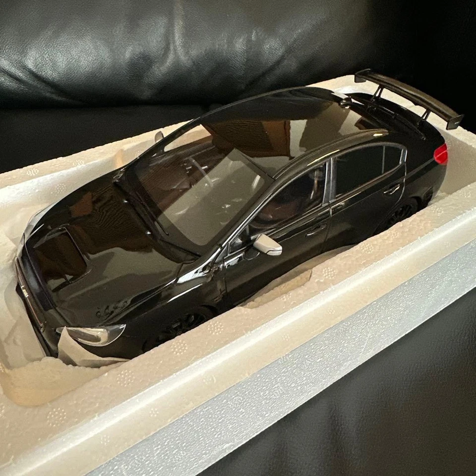 Kyosho 1/18 Subaru WRX STI S207 NBR Challenge Black Diecast Car Model - Image 3 of 4