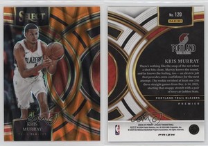 2023-24 Panini Select Premier Level Orange Tectonic Prizm Kris Murray Rookie RC