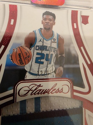 2023-24 Panini Flawless Brandon Miller RC Game Worn Patch - Ruby 12/15 - Bild 4 von 4