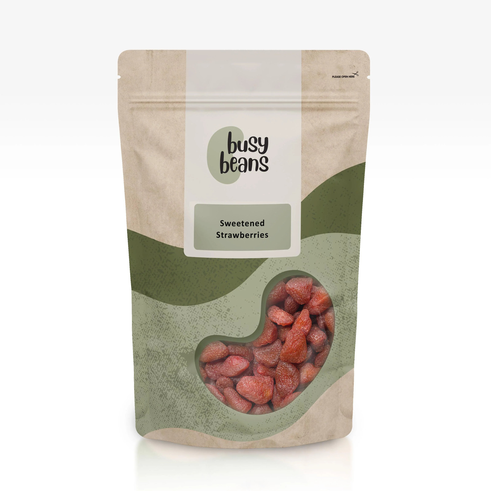 Sweetened Strawberries (1kg) | Dried Berry Snack | Fruity Sweet Treat
