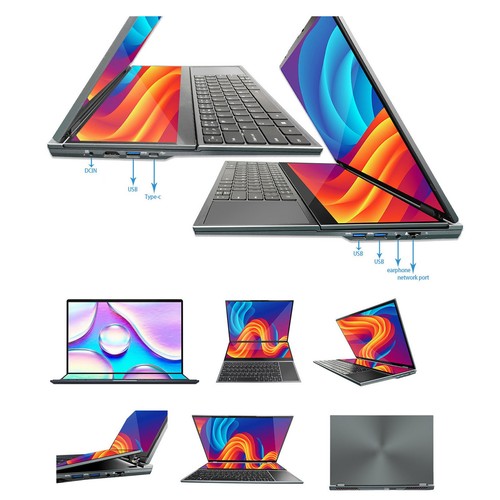 Double Screen Laptop 16inch 14inch 1920x1200 For I9 10885H Processor 16GB R GS - Photo 10 sur 12