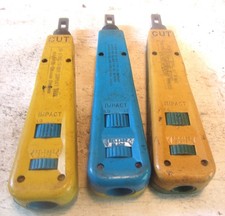 3 vintage Harris-Dracon HD 8762/D-814 Impact Punchdown Tool