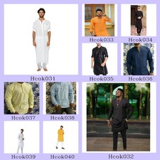 Mens Kurta only Color Indian Top Shirt Solid Kurta Mens Wear Cotton Kurta