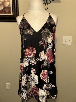 New Three Eighty Two Halter multicolor floral Tunic Blouse Velvet XS NWT (A31)
