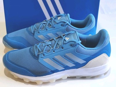 ADIDAS *FLEXCLOUD 2.1* (IG2050) HERREN BLAU WEISS HOCKEYSCHUHE UK 9 EU 43 1/3