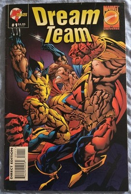 DREAM TEAM #1 - Neal Adams - Wolverine vs. Prime - Malibu & Marvel Comics (1995)