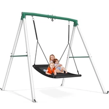 Trekassy Heavy Duty Swing Set for Kids Adult with Metal Frame 60" Platform Swing