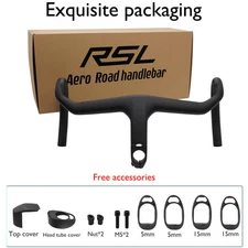 Carbon Road Bike Integrated Handlebar 28.6mm 350-410mm Ergonomic/Aerodynamic 