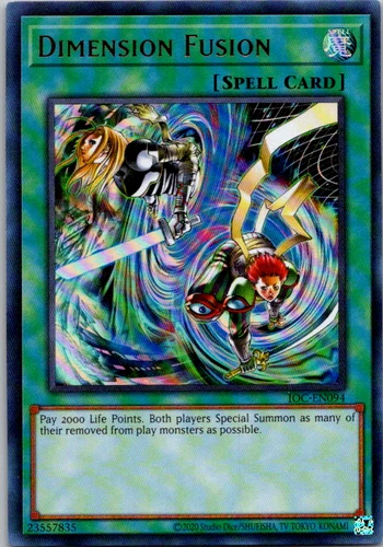 Yugioh Dimension Fusion IOC-EN094 Unlimited Ultra Rare Holo - NM 💎