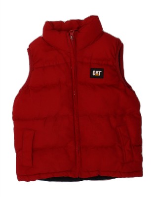 CATERPILLAR Baby Jungen wattierte Weste 18-24 Monate rot Polyester BZ28
