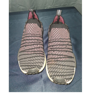 adidas NMD R1 Men s Low Top Slip-On Primeknit+ Sneakers Black/Pink