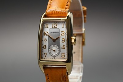 [Near MINT] Hamilton Ardmore H333310 Small Second Gold Tank Quartz Damenuhr