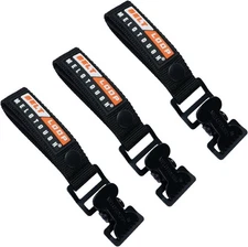 MELOTOUGH Work Glove Holder Strap Quick Leash With 3 PACK, Black-3 Pack 