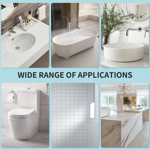 White Ceramic Tub and Tile Refinishing Kit  Bathtub, Bathroom Wall, Counterto... - Picture 7 of 7