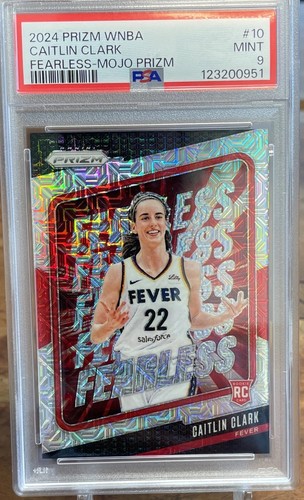 Caitlin Clark [Mojo] #10 2024 Panini Prizm WNBA Fearless card