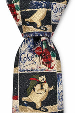 Vintage COCA COLA Mens Polar Bear Neck Tie 56 Inches COKE