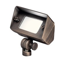 Kichler 15476 Single 3"W 12V Wall Wash Light - Brass