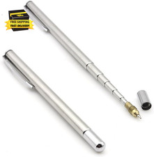 2PCS Stainless Steel Pen with Clip - Hand Pointer Extendable Telescopic Retracta