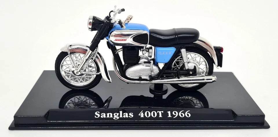 Atlas 1/24 Sanglas 400T 1966 Vintage bike 8.5cms Model Motorbike - Image 4 of 4